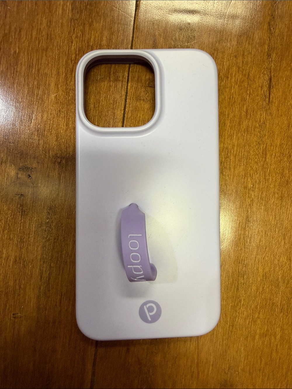 Loopy Case Lavender & White iPhone Grip Case